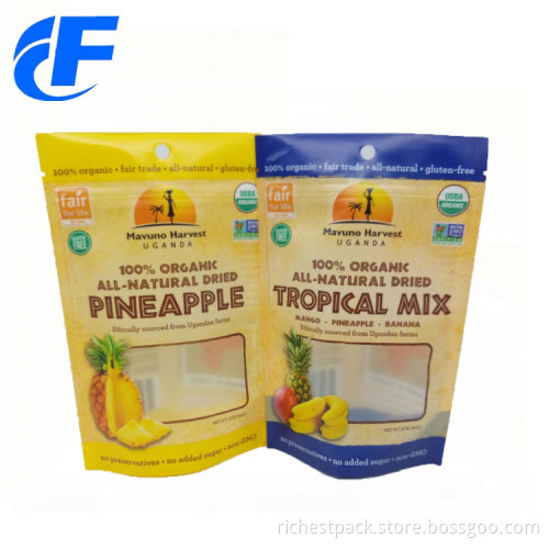 Custom Printed Stand Up Pouch With Clear Window